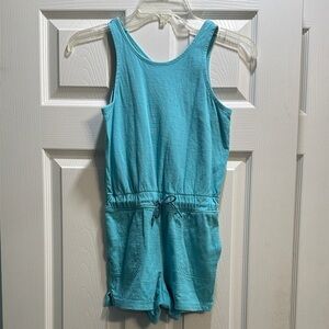 Athleta Girl Kids Aqua Blue Sleeveless Romper